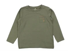 Name It dusty olive printet top